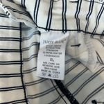 Judy Blue Women's Pinstripe White Boyfriend Casual Statement Overalls Size XL Photo 8