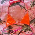 rj swim orange and pink tie dye triangle bikini top Photo 2