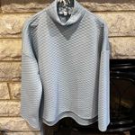 Blue Mockneck Sweatshirt Top Daily Thread Quilted XS Photo 0