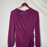 Amanda Uprichard  Long Sleeve Roma Dress Womens S in Aubergine Purple Photo 2