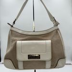 Etienne Aigner  Vintage‎ Linen and Leather Shoulder Bag Photo 0