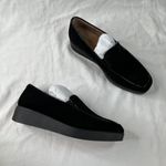 NYDJ Womens Black Velvet Slip-On Gira Platform Loafer 9 M Photo 2