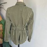 Banana Republic  Ruffle Utility Army Green Jacket Size XS Photo 9