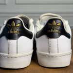Adidas White & Black Retro Skateboarding Low-Top Leather Sneakers. SIZE 5 Photo 4