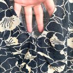 Free People NWT  Womens Shirt Blouse Through The Meadow Black Beige Size Large Photo 6