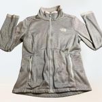 The North Face Fleece Zip Jacket Agave Gray Coat Women's Size Medium Photo 0