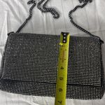 Topshop Diana Diamante Clutch Bag -Elegant Black and Silver Women's Bag Photo 11