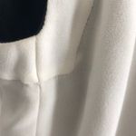 Maje  Black & White Tank Dress Wool Bottom Leather & Grommets Size 36 Photo 4