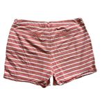 Old Navy Womens Coral & White Striped Weekend 5” Cotton Chino Shorts - Sz 14 Photo 3