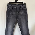 Judy Blue Grey Heavy Sand Skinny Jeans Size 28 Frayed Raw Hem Stretch Distressed Photo 2