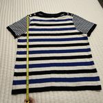 Ralph Lauren Lauren Knit Shirt Top Sz 2X White Striped Blue Black Boat Neck Photo 2