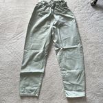 ZARA  Sea Green Ankle Jean Pants Photo 3