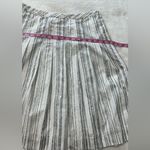 Loft Ann Taylor Knee-Length A-Line Pleated Striped Skirt Resort Wear Photo 4