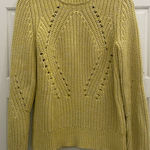 Lucky Brand Light Yellow Cable Knit Sweater size Medium Photo 0