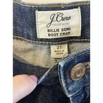 J. Crew Billie Demi Boot Crop Jeans Med Dark Wash Size 27 G2322 Blue Photo 2