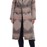 Avec Les Filles Wool Blend Belted Blanket Walking Coat Grey Aztec NEW Size 2XL Photo 1