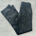 Hollister Vegan Leather Pants Black Ultra High Rise Straight Leg Size 25 Photo 5