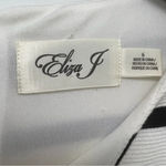 Eliza J  Black White Striped Dress Stripes Nautical Shift Pockets Chic Size 6 Photo 8