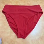 Shade & Shore  Vibrant Red Bikini Bottom Photo 0