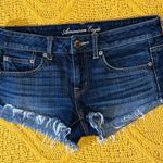 American Eagle  Size 4 Dark Wash Jean Shorts Photo 0
