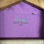 PING Full Zip Lightweight Windbreaker Jacket Womens Medium Purple Thumbhole Golf Photo 5