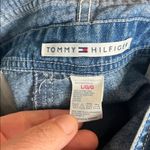 Tommy Hilfiger Vtg 90's  Womens Shortalls Carpenter Overalls Size Lg 🔴 Photo 3