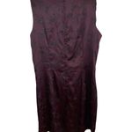 Vintage 90s purple burgundy black glitter floral mini Party Dress whimsigoth Size 10 Photo 1