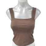 Abercrombie & Fitch Brown Sleeveless Square Neck Cami Camisole Tank Top Size M Photo 0