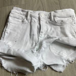 All Saints White Denim Shorts Photo 0