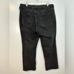 Good American  Straight Leg Black Jeans w/ Side Anlke Slit  Size 18 Photo 3