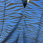 ALC Frank NWT‎ ALC Womens Kirk Silk Top in Blue/Black Zebra Sz 4 Office Career Lightweight Photo 4