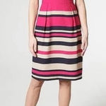 LK Bennett  Martha Striped Shirt‎ Dress Women's Size 2 Sleeveless Career Summer Photo 0