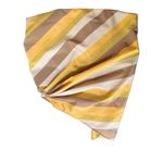 Christopher Esber Silk Nylon Shirting Side Drape Bustier Top in Striped Daylight Yellow Size 6 Photo 5