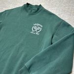 Lululemon  Tennis‎ Club Crewneck Sweatshirt Green Pullover Long Sleeve Small EUC Photo 2