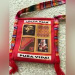 Vibrant Costa Rica Crossbody Bag boho tribal messenger 7”x7” Photo 8
