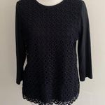 J.Crew ·· Mixed Media Layered Tee, 3/4 sleeves, NWOT, Medium Photo 1