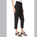 IRO $462 Sheava High Rise Wrap Cropped Paperbag Pants Black Size FR 42/ US 10 Photo 6