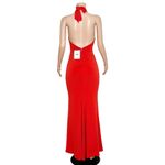 Nookie Illegal Halter Gown, Red, Large Photo 8
