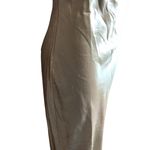 Lulu's Gold Shimmer One Shoulder Maxi Dress Size M Photo 3