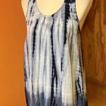 Tryst Hippie Chic Blue Tie Dye Tank Top Photo 4
