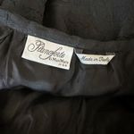 Max Mara  Pianoforte Crinkle Maxi Skirt Bubble Hem Black Vintage‎ Photo 6