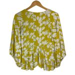 Hunter Bell Grayson Top Sz Small Mustard Embroidered Puff Sleeve Blouse Photo 3