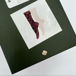 Kate Spade Pink Purple Animal Print Crew Cozy Socks Gift Box Women’s One Size Photo 3