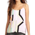 Tibi  Arizona colorblock silk cami Photo 2