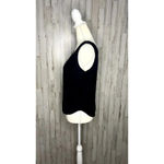 Vintage Langtry Women's Medium Black Scoop Neck Lightweight‎ Sleeveless Tank Top Photo 4