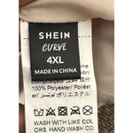 SheIn Plus Size Blazer Womens 4X Brown Plaid Office Dark Academia Professor Jacket Photo 6