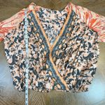 Free People Cruising Together Printed Faux Wrap Cropped Shirt Size XS Boho Photo 7