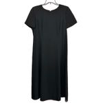 Talbots Vintage‎  Black Maxi Dress Chiffon Size 18 Short Sleeve Timeless Classic Photo 1
