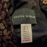 Donna Morgan  Black and Gold Animal Print Dress Photo 2