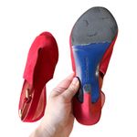 Rebecca Minkoff  Suede‎ Peep Toe Slingback Heels NWOB Sz11 Photo 4